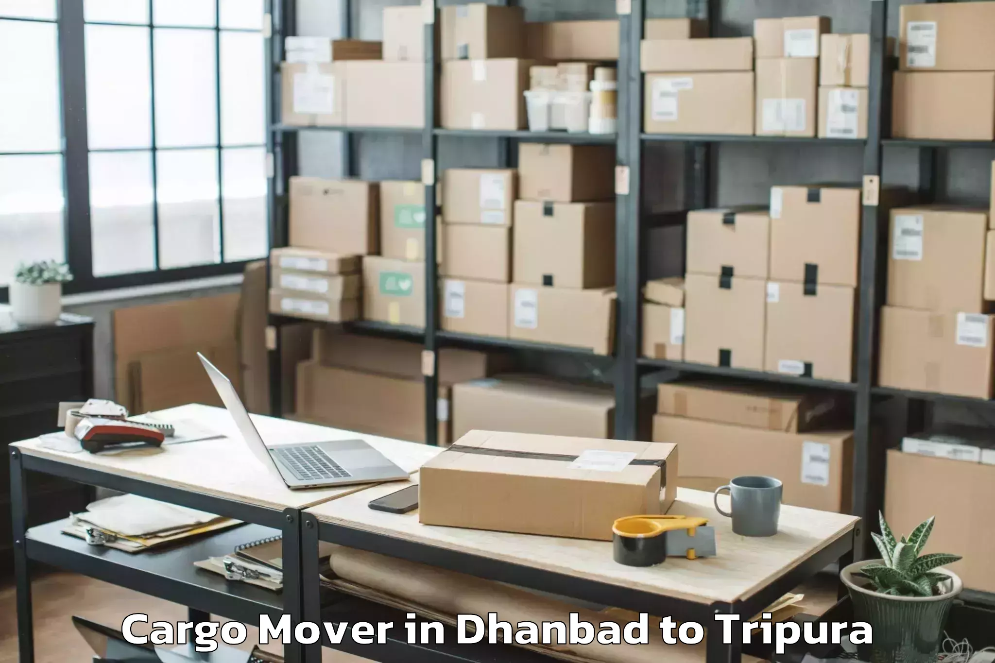 Book Dhanbad to Hezamara Cargo Mover